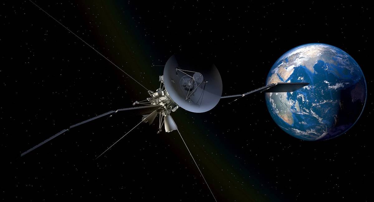 An amazing view of earth from space A satellite in space