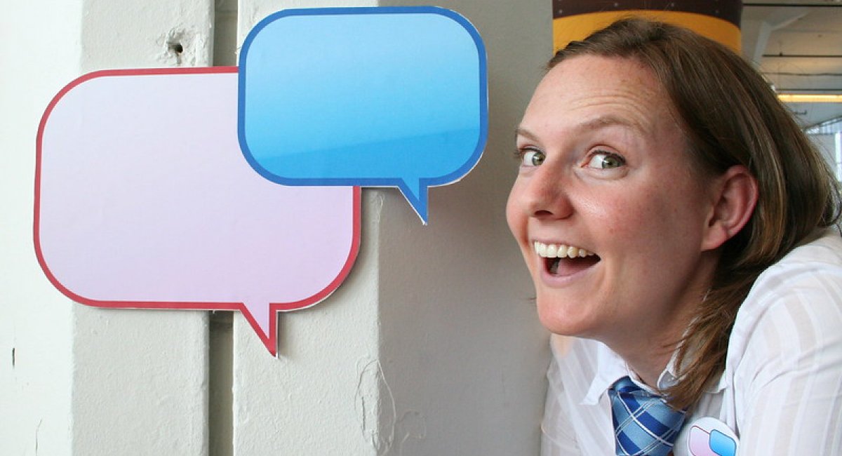 Two speech bubbles