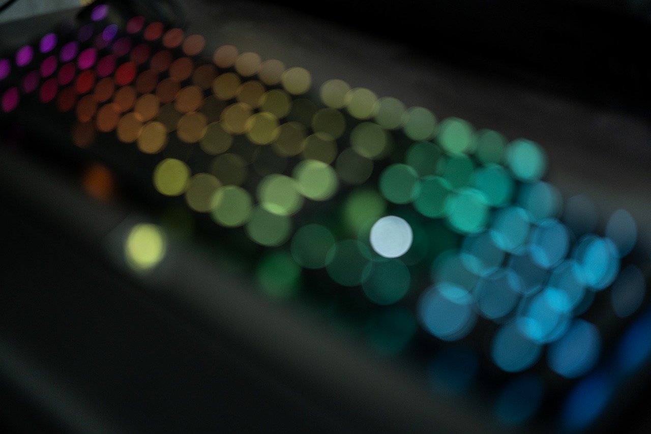 A blurry image of a keyboard