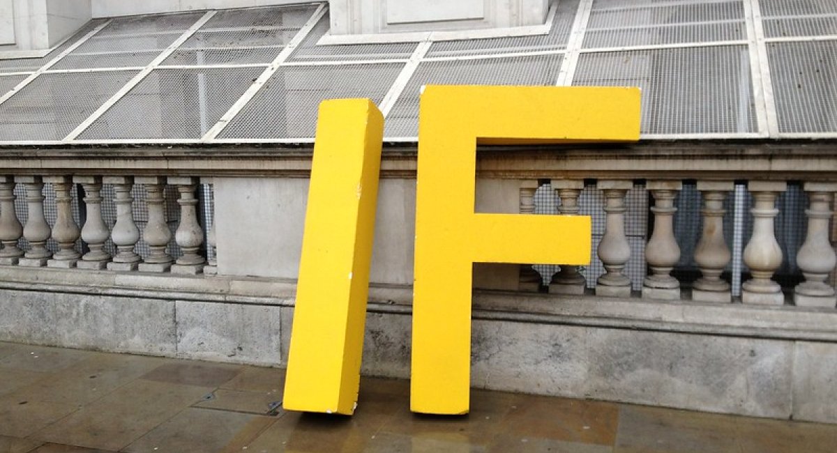 Two blocks of the letters I and F